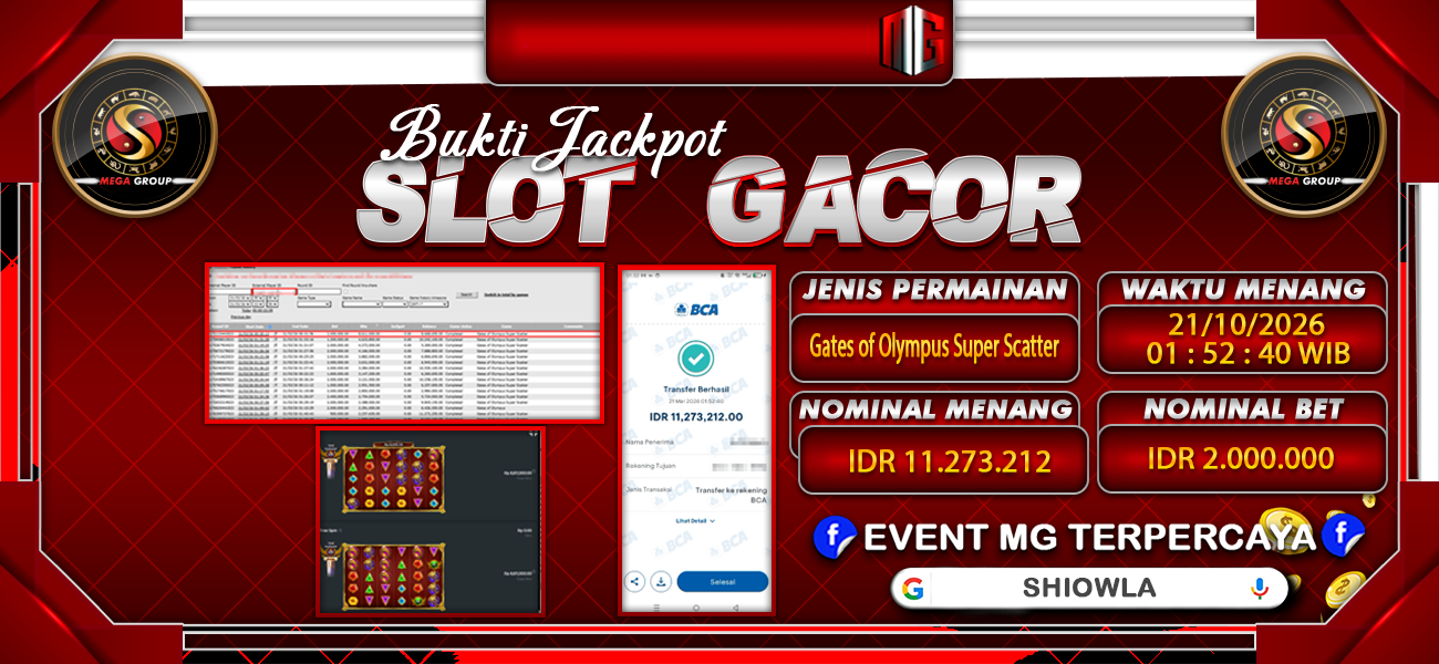 Bukti JP situs Shiowla hari Sabtu, 21 Maret 2026